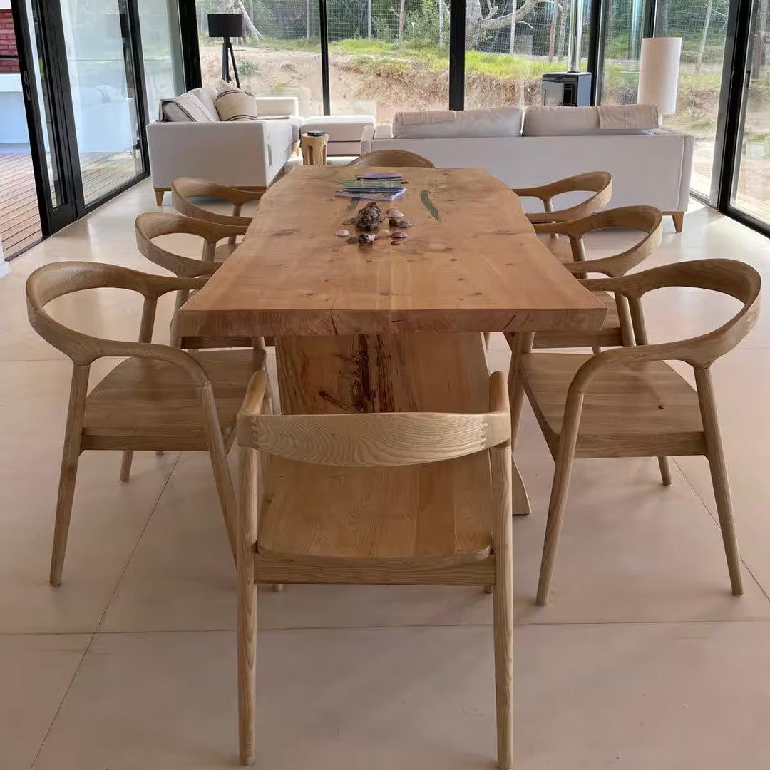 Mesa Multi Slab (base en Madera) - Tablones Ensamblados