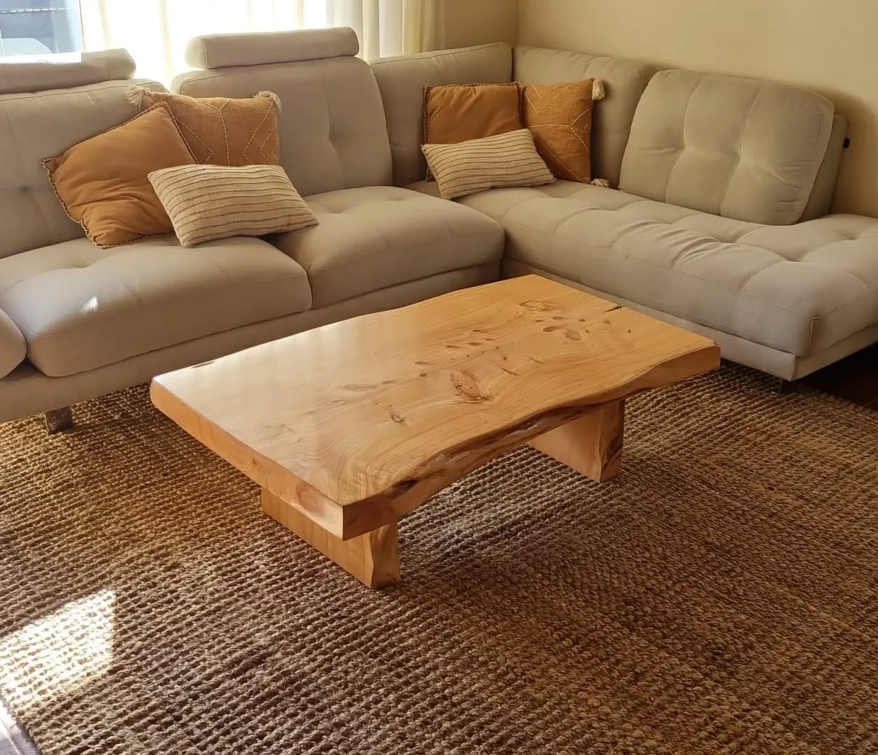 Mesa ratona Canto Vivo (base de madera) - Tablon Entero