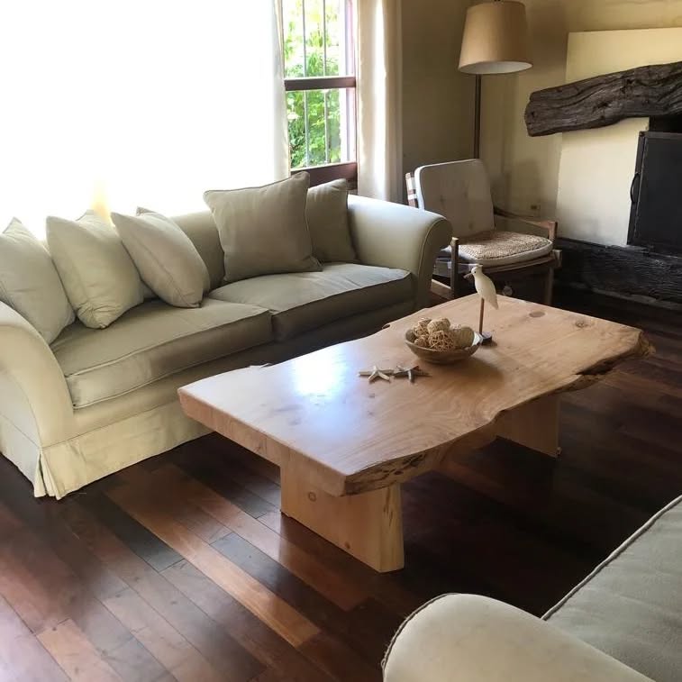 Mesa ratona Canto Vivo (base de madera) - Tablon Entero