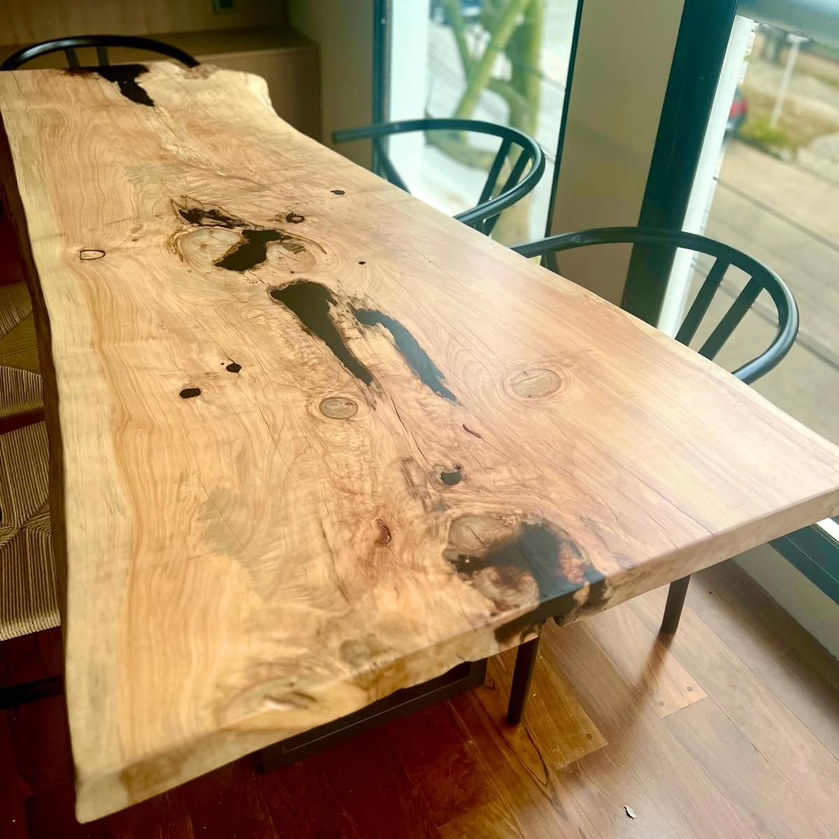 Mesa Single Slab - Base En Hierro