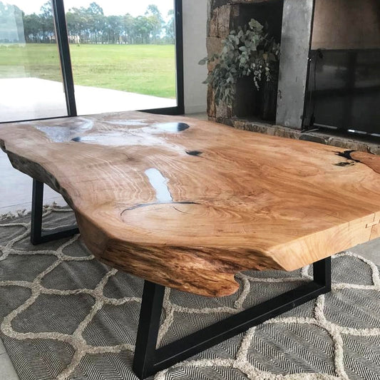 Mesa ratona Canto Vivo (base en hierro) - Tablon Entero