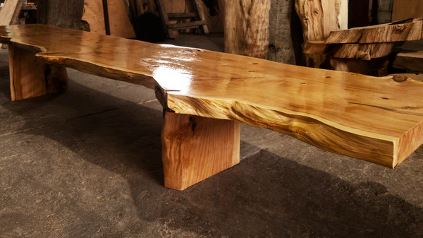 20211015_183954copia Mesa + 2 bancos laterales - Juego de Barbacoa. Todo en Madera