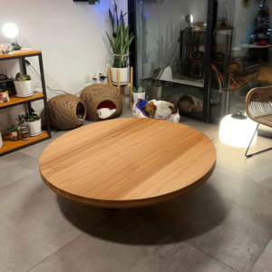 Mesa ratona maciza redonda