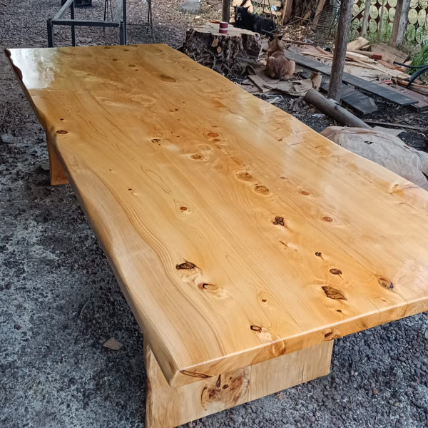 Mesa Multi Slab (base en Madera) - Tablones Ensamblados