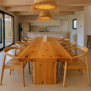 Mesa de canto vivo grande