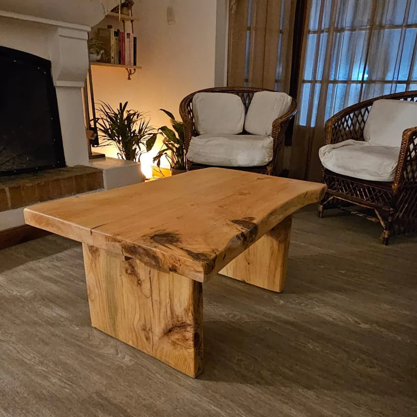 Mesa ratona Canto Vivo (base de madera) - Ensamblado