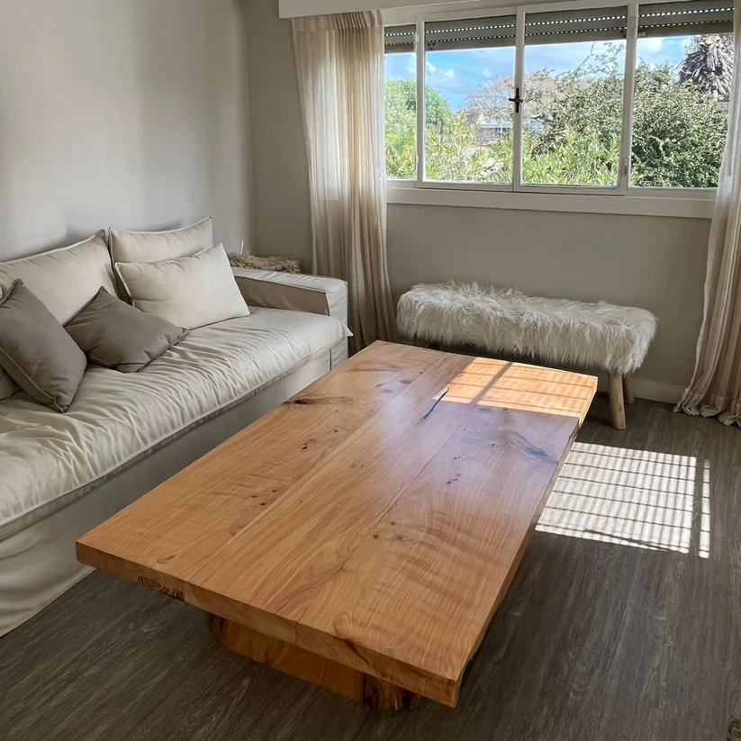 Mesa ratona Canto Vivo (base de madera) - Ensamblado