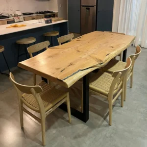 Mesa Multi Slab (base en hierro) - Tablones Ensamblados